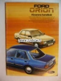 Ford Orion -förarens handbook