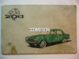 Peugeot 204 -ohjekirja