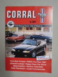 Corral 1997 nr 3 - Ford Mustang Owner´s Club Magazine, 15-vuotisjuhlanumero, Kerhon historiikki, ym.