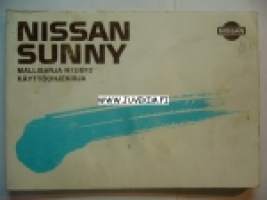 Nissan Sunny Mallisarja N13/B12 -Käyttöohjekirja