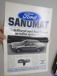 Ford Sanomat 1980 Syyskuu - Escot, Fiesta, Taunus, Transit -asiakaslehti / myyntiesite