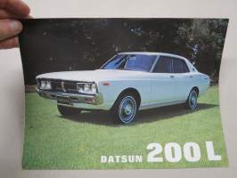 Datsun 200 L -myyntiesite / sales brochure