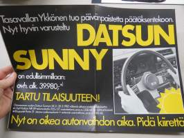 Datsun Sunny -myyntiesite / sales brochure
