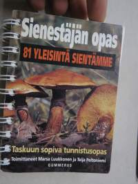 Sienestäjän opas -kierrekantinen helposti käytettävä vaikka maastossa, taskuunsopiva