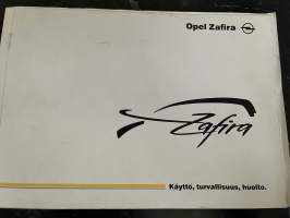 Opel Zafira 1999 -myyntiesite / sales brochure