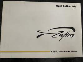 Opel Zafira 1999 -myyntiesite / sales brochure