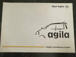 Opel Agila 2000 -myyntiesite / sales brochure