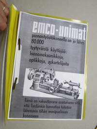 Emco Unimat -sorvin / yleistyöstökoneen käyttöohjekirja & varaosaluettelo suomeksi (KOPIO)