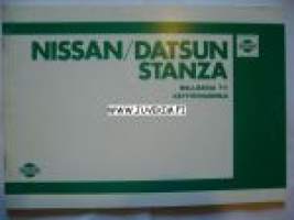 Nissan/Datsun Stanza Mallisarja T11 -Käyttöohjekirja