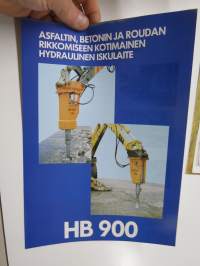 HB 900 hydraulinen iskulaite -myyntiesite