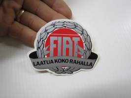 Fiat - Laatua koko rahalla -tarra