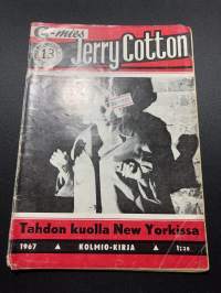 Jerry Cotton 1967 nr 13 -Tahdon kuolla New Yorkissa