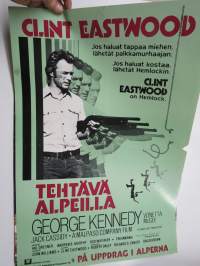 Clint Eastwood - Tehtävä Alpeilla -elokuvajuliste