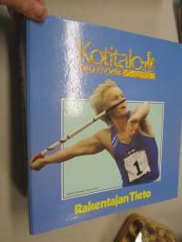 Kotitalo - Asu hyvin - K-Rauta rakentajan tieto -kansio 1990 -monipuolista tietoa tuon ajan rakentamistavoista -vaatimuksista yms. erittäin runsaasti tuote-esitteitä