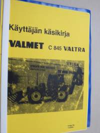 Valmet C 845 Valtra käyttäjän käsikirja KOPIO käyttöohjekirja
