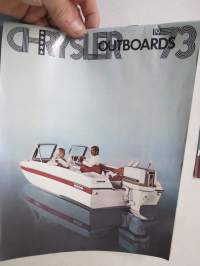 Chrysler Outboards - perämoottorit 1973 -myyntiesite