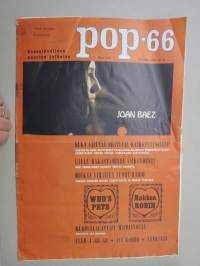 pop-66, 1966 nr 11 marraskuu - kansainvälinen nuorisojulkaisu, Joan Baez, Beatles, Nuorten radio, Robin rohkea, Rukouslauantain maihinnousu, ym.