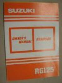 Suzuki RG125F -käyttöohjekirja