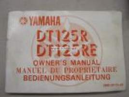 Yamaha DT125R DT125RE owner´s manual -käyttöohjekirja