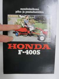 Honda F400S puutarhatraktori -myyntiesite