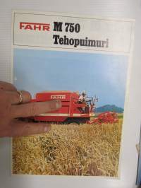 Fahr M 750 leikkuupuimuri -myyntiesite