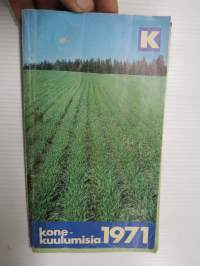 Kesko konekuulumisia 1971 tavaraluettelo -luettelo / farm equipment catalogue