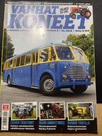 Vanhat koneet 2015 nr 1 -harrastelehti, vanhaa kalustoa laidasta laitaan