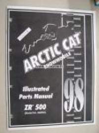 Arctic Cat Snowmobile ZR 500 1998 Illustrated Parts Manual -varaosaluettelo