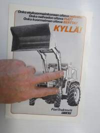 Fiat neliveto traktorit + Bertta kuormain -myyntiesite