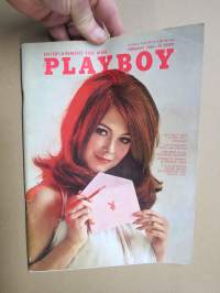 Playboy 1968 nr 2, sisältää mm. Ford Mustang Carrol Shelby Cobra 350 / 500 kokosivun mainoksen