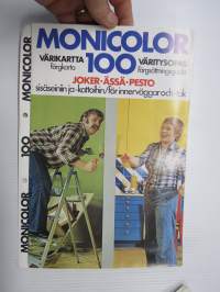 Tikkurilan Väritehtaat Monicolor 100 värikartta - väritysopas sisäseiniin ja -kattoihin / färgsättningsguide Joker - Ässä - Pesto