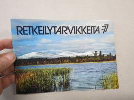 Retkeilytarvikkeita 1977 - Camp Trails / Pointfive / Halti -tuoteluettelo / kuvasto