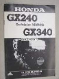 Honda GX240, GX340 aggregaatti -käyttöohjekirja