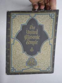 The United Masonic Temple -kansainvälisen vapaamuurariuden toimitila & Temppeli Chicago, USA, esittelykirja tulevasta rakennuksesta