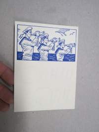 Laivaston torvensoittajat - Rannikkosotilaiden Huoltoyhdistys -sotilaspostikortti