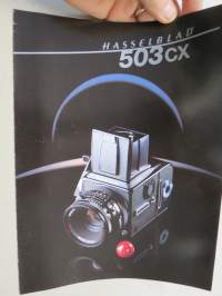 Hasselblad kamerasystem 503 CX camera -brochure in english / kameraesite