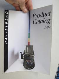 Hasselblad Product Catalog 1989 -brochure in english / kameraluettelo