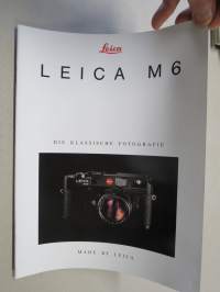 Leica M 6 camera -brochure in english / kameraesite