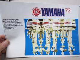 Yamaha 1972 perämoottorit -myyntiesite / outboards brochure