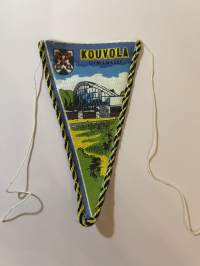 Kouvola uimahalli -matkailuviiri, pikkukoko / souvenier pennant