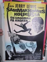 Sammakkomies koukussa / En grodman på kroken -elokuvajuliste, Jerry Lewis