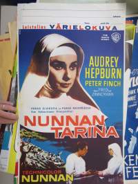 Nunnan tarina - Nunnan -elokuvajuliste, Audrey Hepburn, Fred Zinnemann