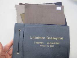 Littoisten Oy, Littoinen - Verkatehdas kangasmallikirja + irtomalleja