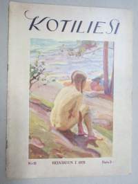 Kotiliesi 1928 nr 13, Kansikuva Alb. Gebhard - Uimaan lähdössä, Uinti ja terveys, Englantilainen ihannekoti, Alumiiastiat ja vitamiinit, Nukellakin on historia...