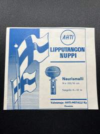 Ahti Lipputangon nuppi -tarra