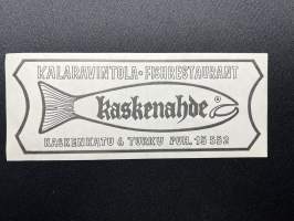 Kalaravintola - Fishrestaurant -tarra