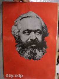 ASY / SDP / Karl Marx -juliste 1970-luvun alun vasemmistolaisen opiskelijaliikkeentyypillistä propagandamateriaalia