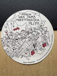 Kenen idea tämä pakettimatka oli? -lasinalunen / coaster