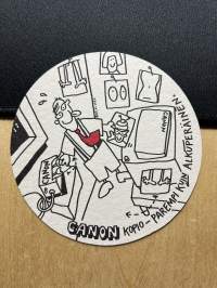 Canon kopo - parempi kuin alkuperäinen -lasinalunen / coaster