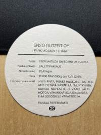 Enso - Gutzeit OY Pankakosken tehtaat -lasinalunen / coaster